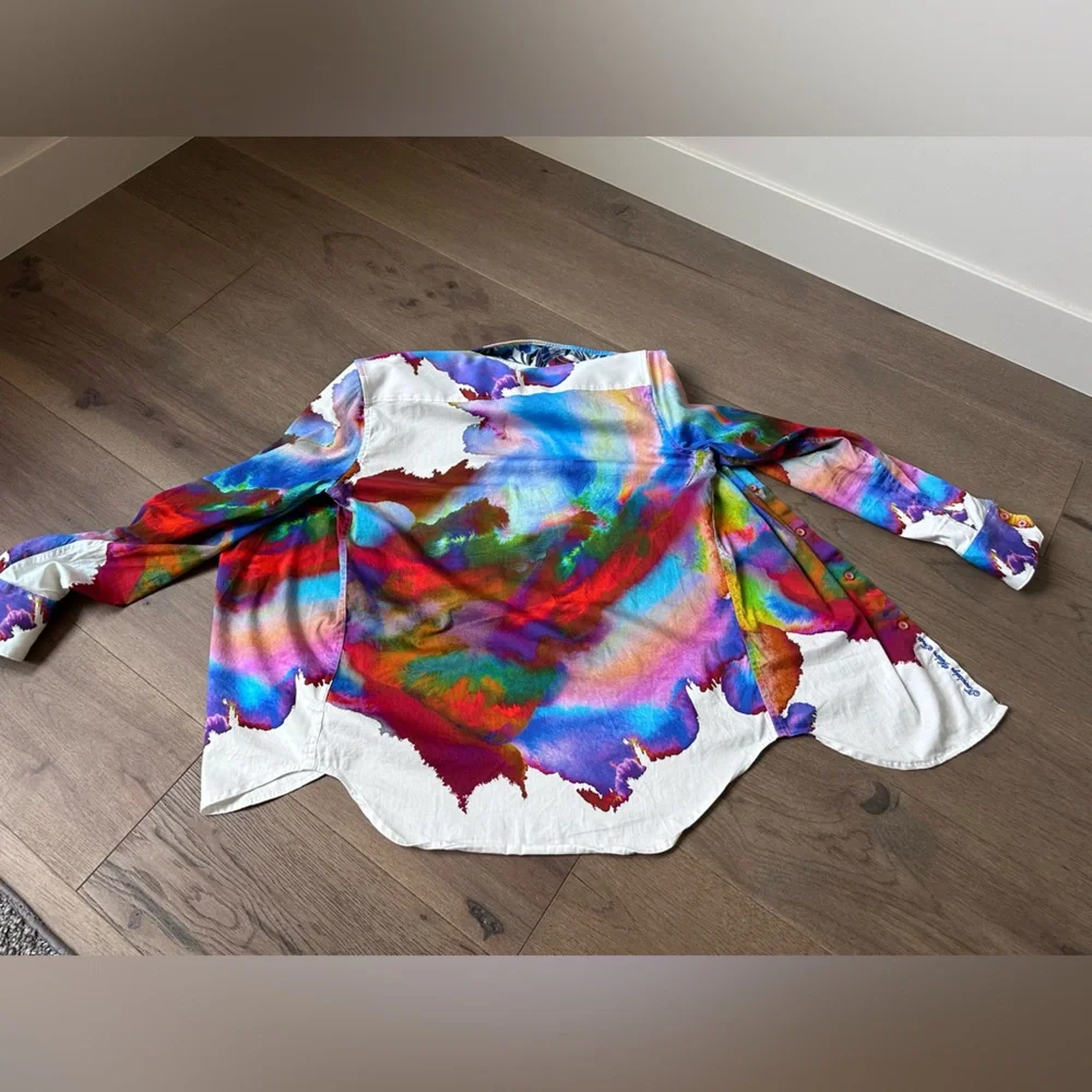 Robert Graham, watercolor, long sleeve shirt - Picture 3 of 3